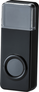Knightsbridge MLA DCBPB IP55 wireless bell push - black - Knightsbridge MLA - Falcon Electrical UK