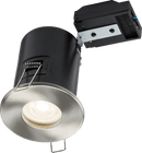 Knightsbridge MLA VFCFIPBC 230V IP65 Fixed GU10 Fire-Rated Downlight - Brushed Chrome - Knightsbridge MLA - Falcon Electrical UK