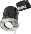 Knightsbridge MLA VFCFTBC 230V IP20 Tilt GU10 Fire-Rated Downlight - Brushed Chrome - Knightsbridge MLA - Falcon Electrical UK