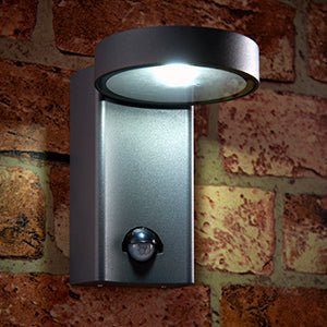 Saxby 67696 Oreti PIR IP44 9W cool white - Saxby - Falcon Electrical UK