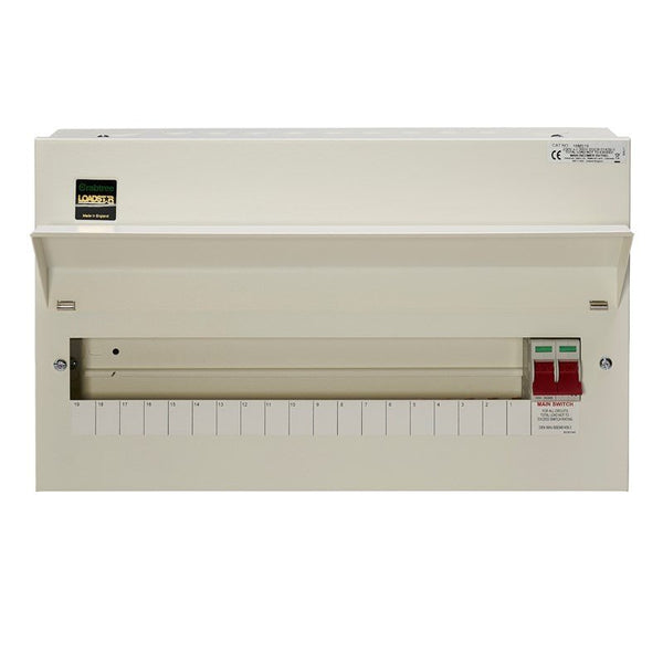 Crabtree 18MS19 19 Way Consumer Unit Main Switch 100A, Flexible Configuration - Crabtree - Falcon Electrical UK