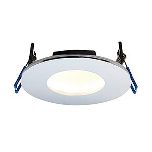 Saxby Orbital Plus Recessed Downlight, Chrome, Warm White (69882) - Saxby - Falcon Electrical UK