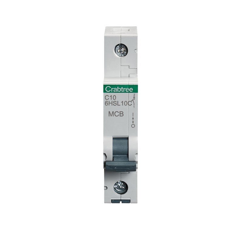 Crabtree 6HSL10C 10A SP MCB Type C 10kA - Crabtree - Falcon Electrical UK