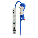 Crabtree 6HSR06-30C-LT C6 30mA 10kA 1P+N Type A RCBO (1 Module Width) Long Tail - Crabtree - Falcon Electrical UK