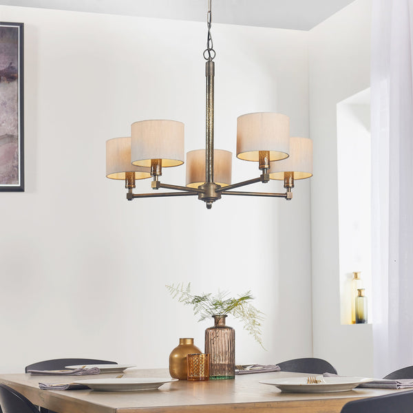 Endon 71345 Indara 5lt Pendant - Endon - Falcon Electrical UK