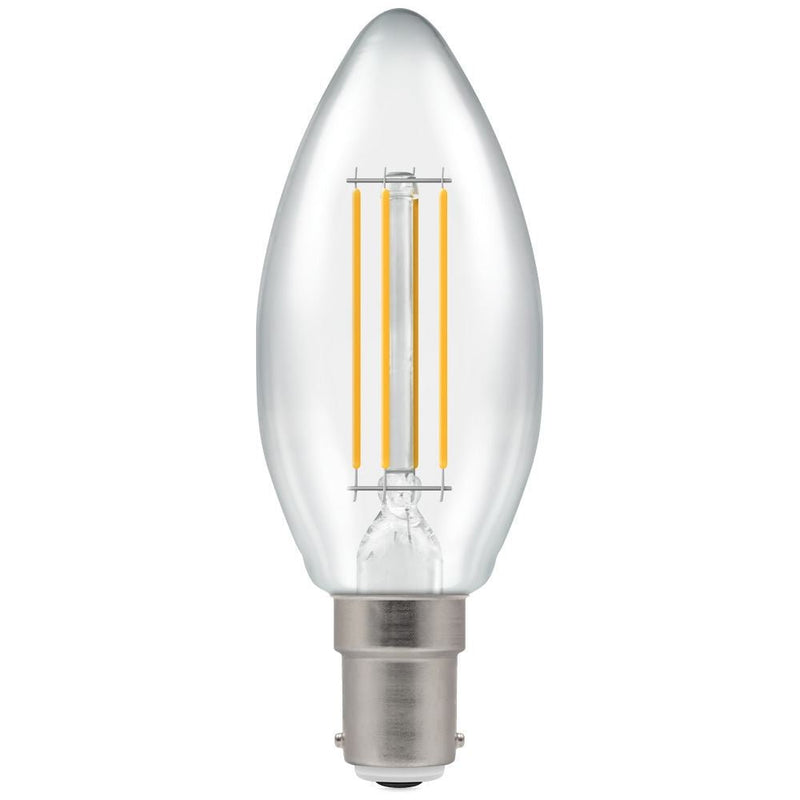 Candle LED Filament Lamp, 4W, 2700K (B C35-C B15)