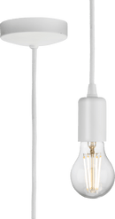 Knightsbridge MLA 8270LMW 1.8m E27 Contemporary Pendant Set - Matt White - Knightsbridge MLA - Falcon Electrical UK