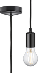 Knightsbridge MLA 8270LMB 1.8m E27 Contemporary Pendant Set - Matt Black - Knightsbridge MLA - Falcon Electrical UK