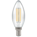 Candle LED Filament Lamp, 4W, 2700K (B C35-C E14) - Mixed - Falcon Electrical UK
