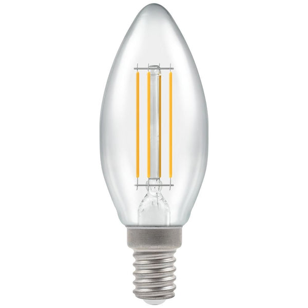 Candle LED Filament Lamp, 4W, 2700K (B C35-C E14) - Mixed - Falcon Electrical UK