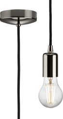 Knightsbridge MLA 8270LBN 1.8m E27 Contemporary Pendant Set - Black Nickel - Knightsbridge MLA - Falcon Electrical UK