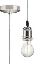 Knightsbridge MLA 8271LPC 1.8m E27 Vintage Pendant Set - Polished Chrome - Knightsbridge MLA - Falcon Electrical UK