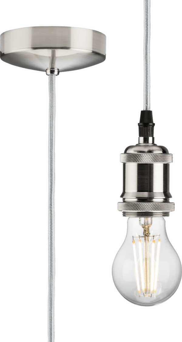 Knightsbridge MLA 8271LPC 1.8m E27 Vintage Pendant Set - Polished Chrome - Knightsbridge MLA - Falcon Electrical UK