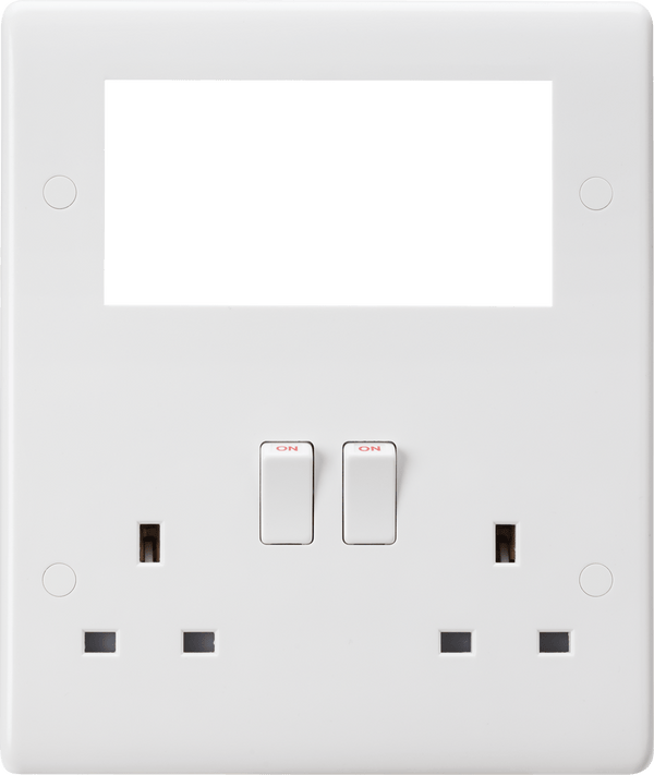 Knightsbridge MLA CU194MM Small Multimedia Combination Plate - Knightsbridge MLA - Falcon Electrical UK