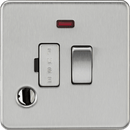 Knightsbridge MLA SF6300FBC 13A Switched Fused Spur with Neon and Flex Outlet - Brushed Chrome - Knightsbridge MLA - Falcon Electrical UK
