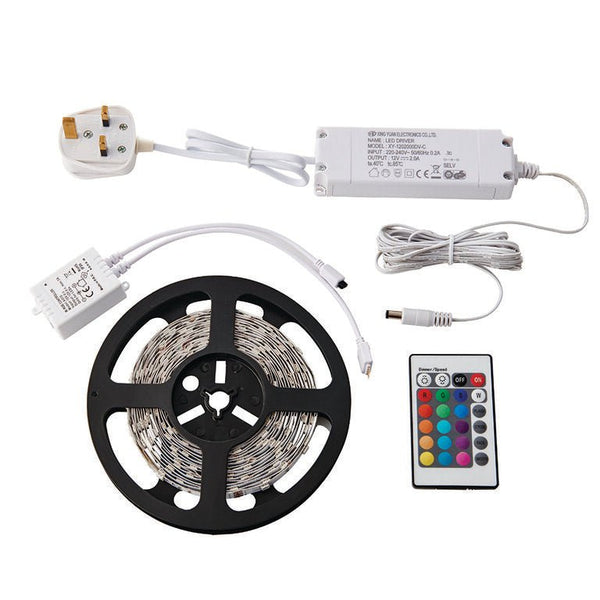 Saxby 73667 Flexline 12V 5m kit RGB 24W SW rgb - Saxby - Falcon Electrical UK