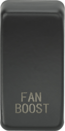 Knightsbridge MLA GDBOOSTAT Switch cover marked "FAN BOOST" - Anthracite - Knightsbridge MLA - Falcon Electrical UK