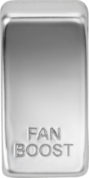 Knightsbridge MLA GDBOOSTPC Switch cover marked "FAN BOOST" - Polished Chrome - Knightsbridge MLA - Falcon Electrical UK