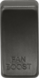 Knightsbridge MLA GDBOOSTSB Switch cover marked "FAN BOOST" - Smoked Bronze - Knightsbridge MLA - Falcon Electrical UK