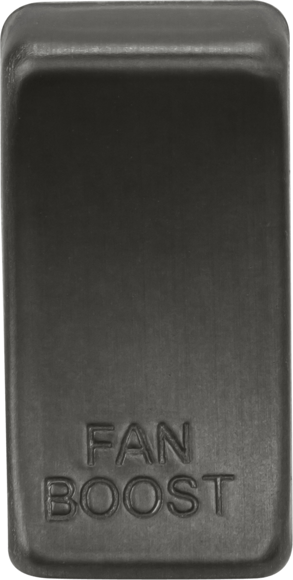 Knightsbridge MLA GDBOOSTSB Switch cover marked "FAN BOOST" - Smoked Bronze - Knightsbridge MLA - Falcon Electrical UK