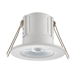 Saxby 74708 ShieldECO 800 IP65 8.5W Cool White, Matt white plate - Saxby - Falcon Electrical UK