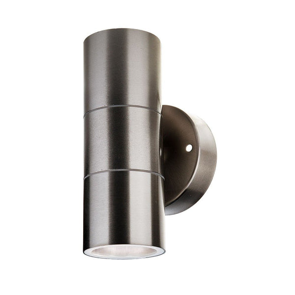 V-Tac VT-7622 2 Way Gu10 Up-Down Wall Fitting,Stainless Steel Body- Ip44 - V-TAC - Falcon Electrical UK