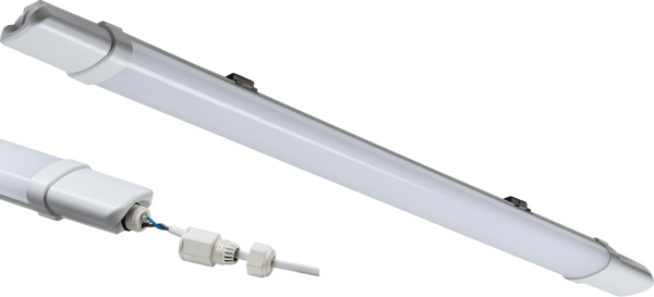 Knightsbridge MLA TORE4K18 TorlanECO Fast Fix 230V IP65 2FT 720mm 18W LED Batten - 4000K - Knightsbridge MLA - Falcon Electrical UK