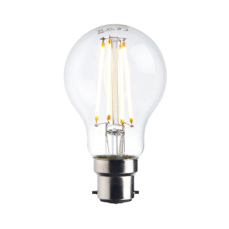 Saxby 76800 B22 LED filament GLS dimmable 8W warm white - Saxby - Falcon Electrical UK