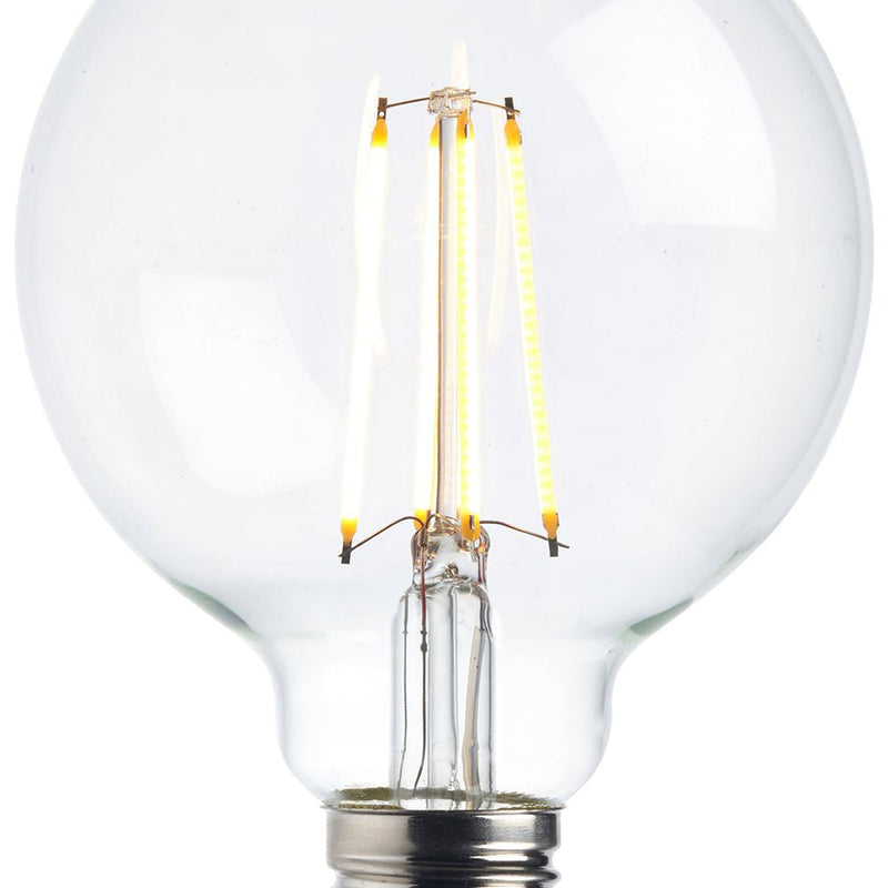 Saxby 76801 E27 LED filament globe dimmable 95mm 7W warm white - Saxby - Falcon Electrical UK