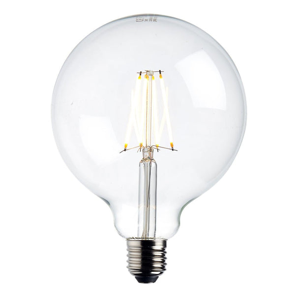 Saxby 76802 E27 LED filament globe dimmable 125mm 7W warm white - Saxby - Falcon Electrical UK