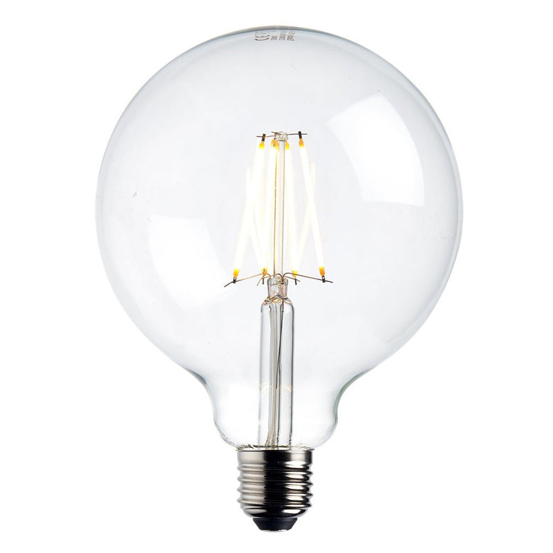 Saxby 76802 E27 LED filament globe dimmable 125mm 7W warm white - Saxby - Falcon Electrical UK