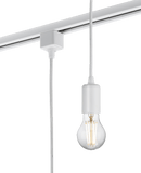 Knightsbridge MLA TRK8270W 230V 1.8M E27 Contemporary Track Pendant - White - Knightsbridge MLA - Falcon Electrical UK
