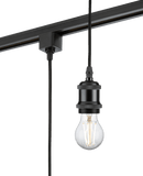 Knightsbridge MLA TRK8271BK 230V 1.8M E27 Vintage Track Pendant - Black - Knightsbridge MLA - Falcon Electrical UK