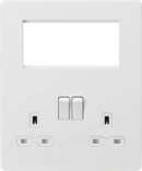 Knightsbridge MLA SFR194MW Screwless Small Multimedia Combination Plate - Matt White - Knightsbridge MLA - Falcon Electrical UK