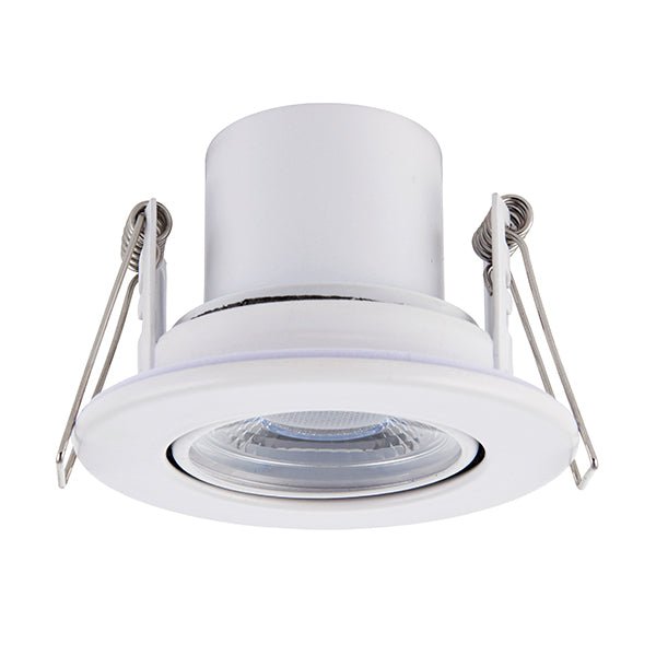 Saxby 78521 ShieldECO 800 Tilt 8.5W Cool White, White plate - Saxby - Falcon Electrical UK