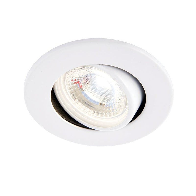 Saxby 78521 ShieldECO 800 Tilt 8.5W Cool White, White plate - Saxby - Falcon Electrical UK