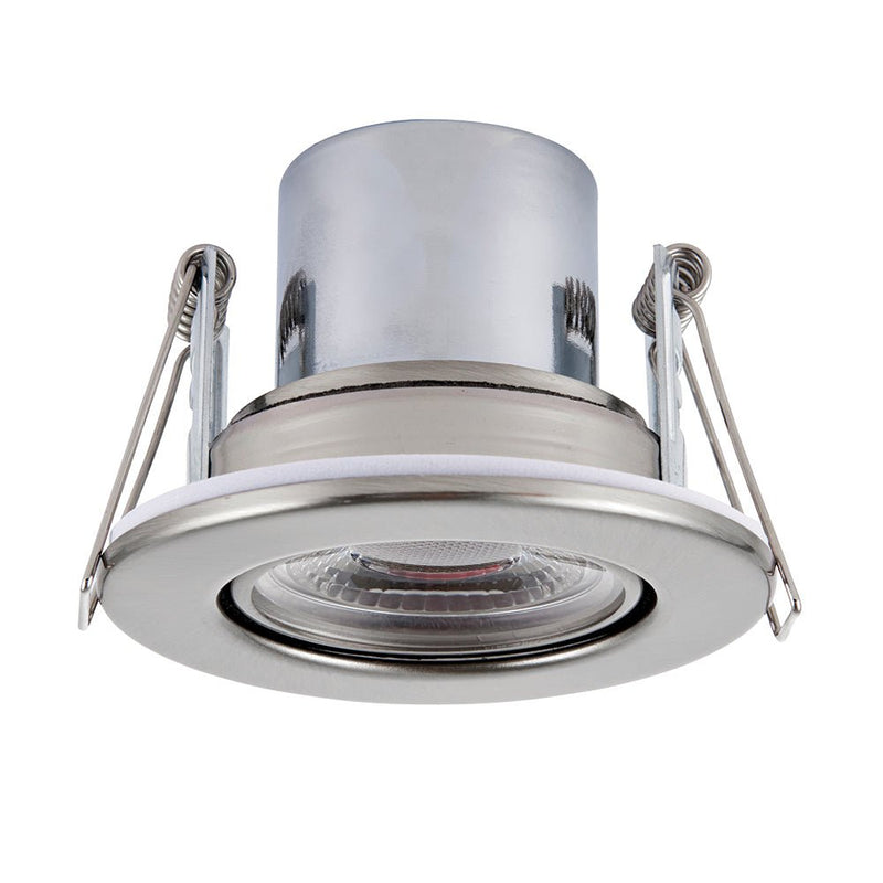 Saxby 78523 ShieldECO 800 Tilt 8.5W Cool White, Satin nickel plate - Saxby - Falcon Electrical UK
