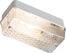 Knightsbridge MLA BH22BC 230V IP65 100W (BC) B22 Bulkhead with Clear Prismatic Diffuser and Aluminium Base - Knightsbridge MLA - Falcon Electrical UK