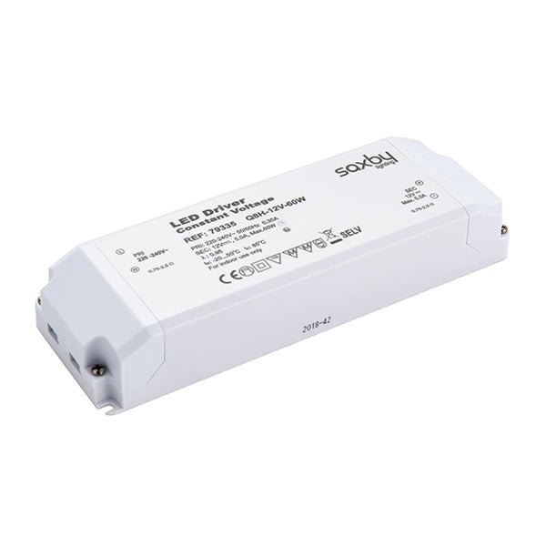 Saxby 79335 LED driver constant voltage 12V 60W - Saxby - Falcon Electrical UK
