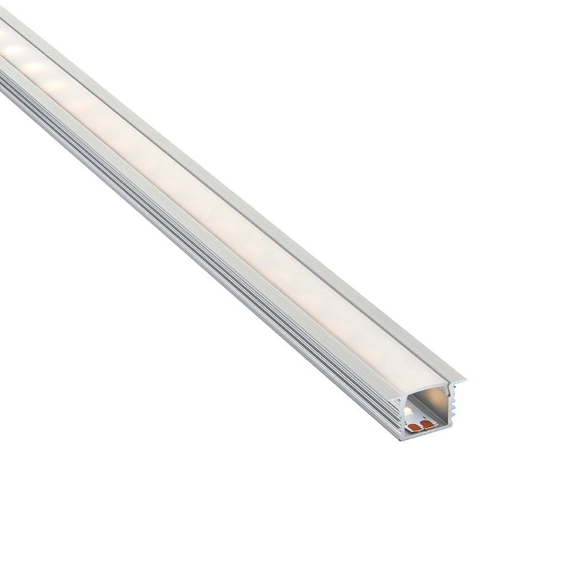 Saxby 80499 Rigel Recessed 2m Aluminium Profile-Extrusion Sliver - Saxby - Falcon Electrical UK