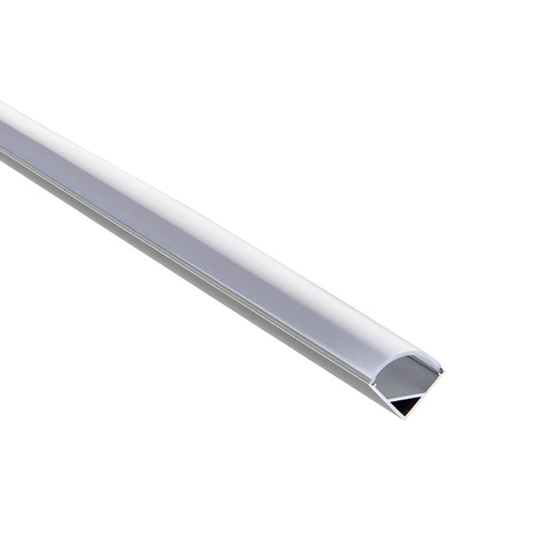 Saxby 80501 Rigel Corner 2m Aluminium Profile-Extrusion Sliver - Saxby - Falcon Electrical UK
