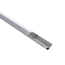 Saxby 80501 Rigel Corner 2m Aluminium Profile-Extrusion Sliver - Saxby - Falcon Electrical UK