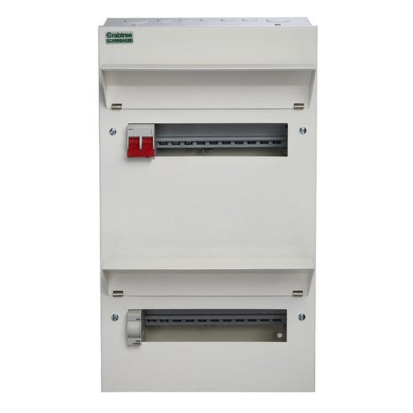 Crabtree 521-2B 21 Way Duplex Consumer Unit Main Switch 100A - Crabtree - Falcon Electrical UK
