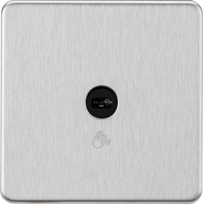 Knightsbridge MLA SFTS1BC 230V 1G 1-way Touchless Switch - Brushed Chrome - Knightsbridge MLA - Falcon Electrical UK