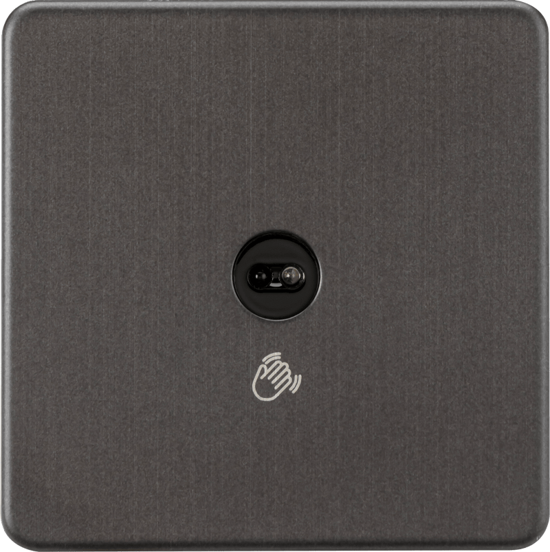Knightsbridge MLA SFTS1SB 230V 1G 1-way Touchless Switch - Smoked Bronze - Knightsbridge MLA - Falcon Electrical UK