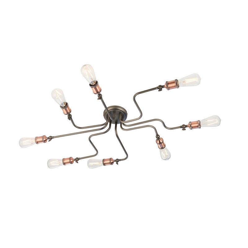 Endon 81610 Hal 8lt Semi flush - Endon - Falcon Electrical UK