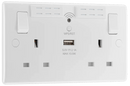BG 822UWR 13A Double Socket with WiFi Range Extender & USB - BG - Falcon Electrical UK