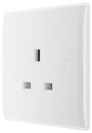 BG 823 White Nexus Moulded Single Unswitched 13A Power Socket - BG - Falcon Electrical UK