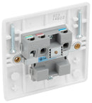 BG 823 White Nexus Moulded Single Unswitched 13A Power Socket - BG - Falcon Electrical UK