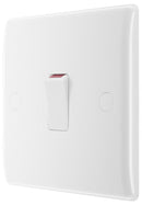 BG 830 White Nexus Moulded Single Switch, 20A - BG - Falcon Electrical UK
